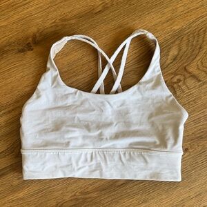 Lululemon white energy longline bra
